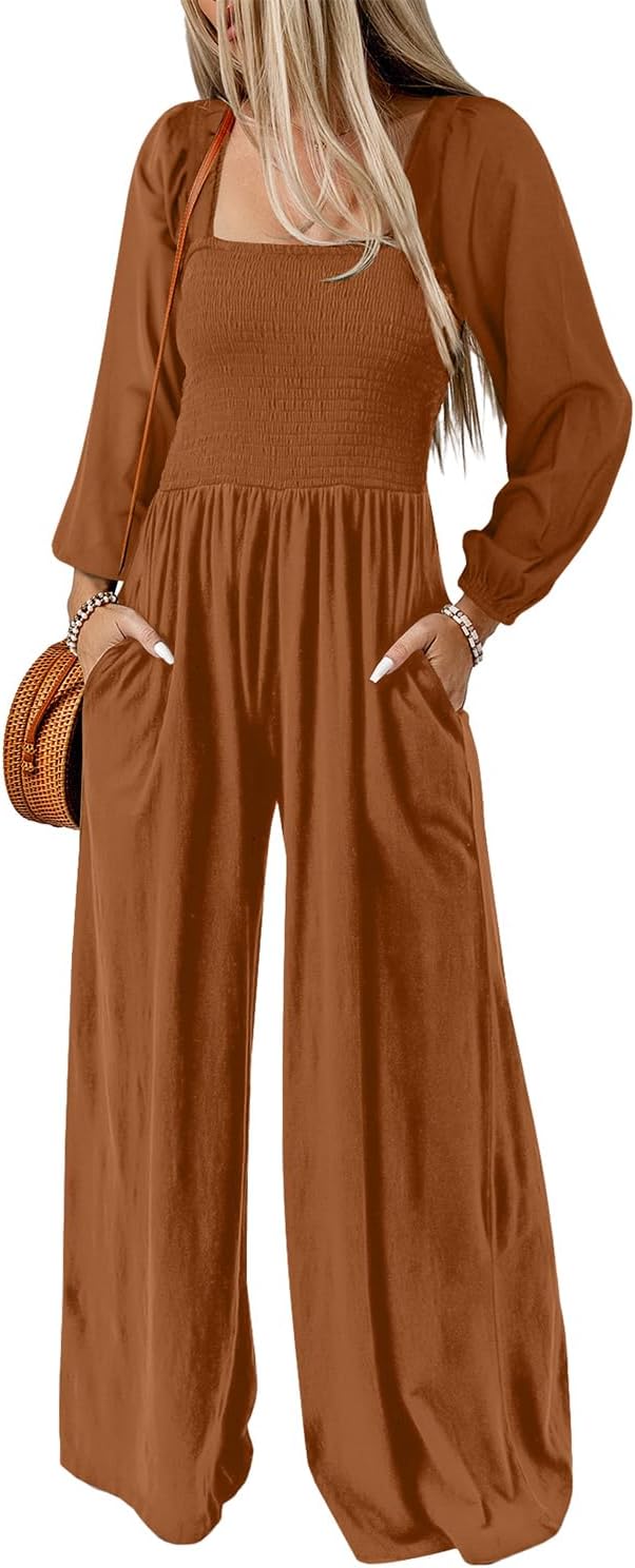 Happy Sailed Women's Square Neck Jumpsuits for Every Occasion