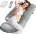Silky Satin Pregnancy Pillow U Shaped Full Body Maternity Pillow