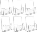 NIUBEE Acrylic Brochure Holder 8.5 x 11 inches - 6 Pack