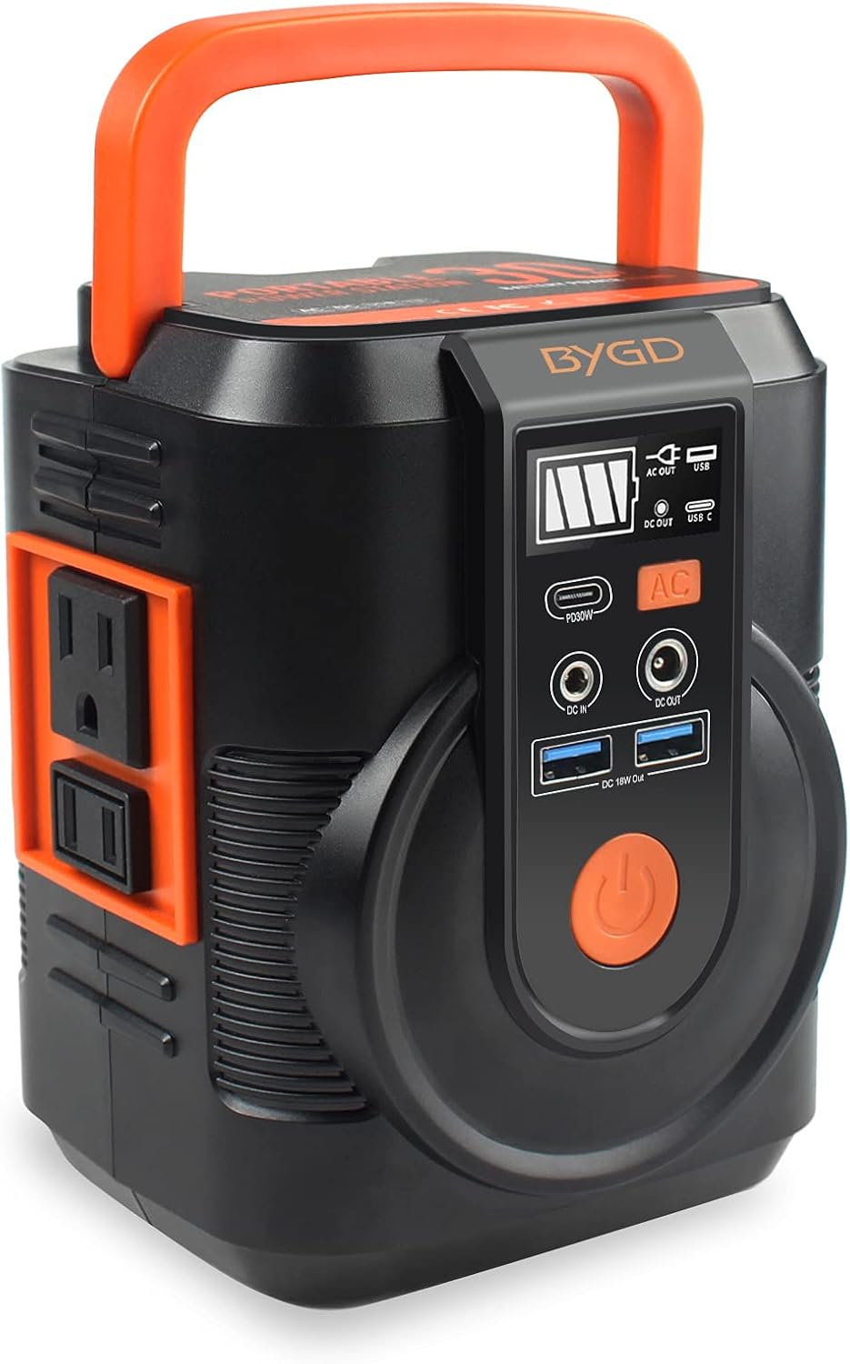 BYGD Portable Power Station: 111Wh Backup Power