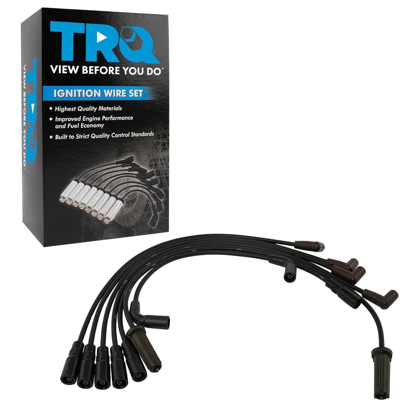 TRQ Ignition Spark Plug Wire Kit Set for GM Pickup Truck SUV