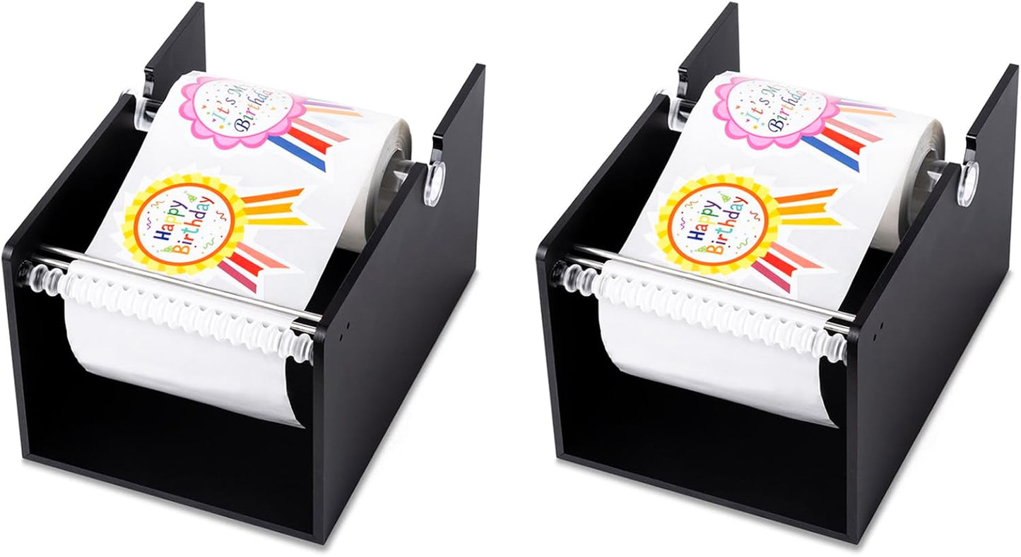Manual Label Sticker Dispenser - 2 Pack for Home and Office