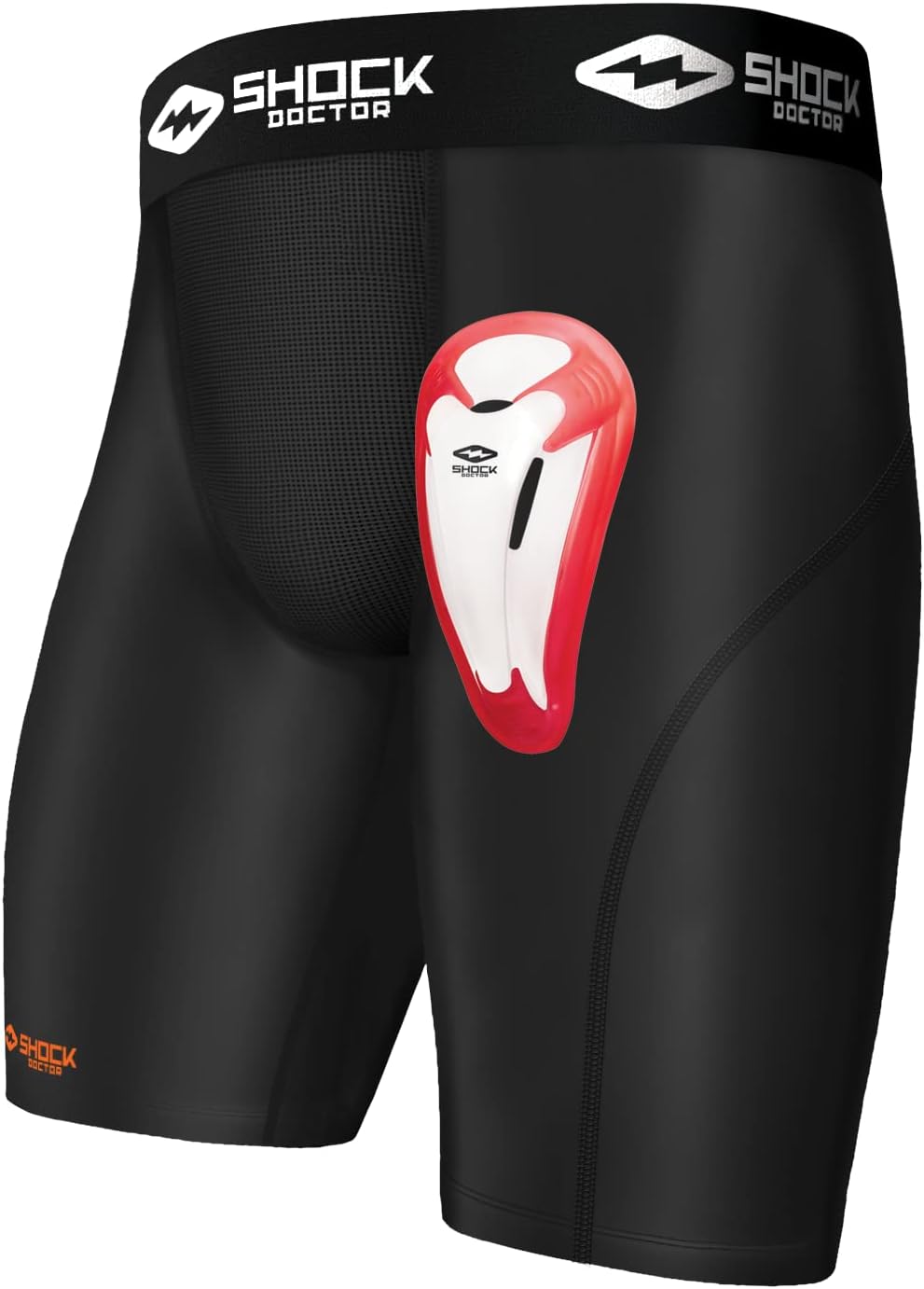 Shock Doctor Compression Shorts with Bio-Flex Cup for Youth