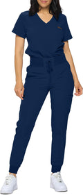 Slim Fit Stretchy Scrubs Women's Jogger Scrub Set - Slim (Style N77S)