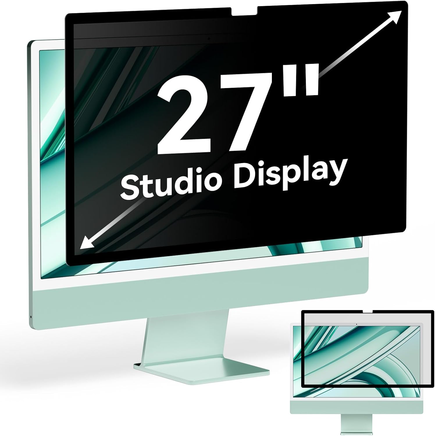 Privacy Screen for iMac 27 Inch Monitor - Anti Glare Filter