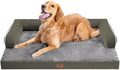 Large Dog Bed Orthopedic Washable - Memory Foam Bolster Bed
