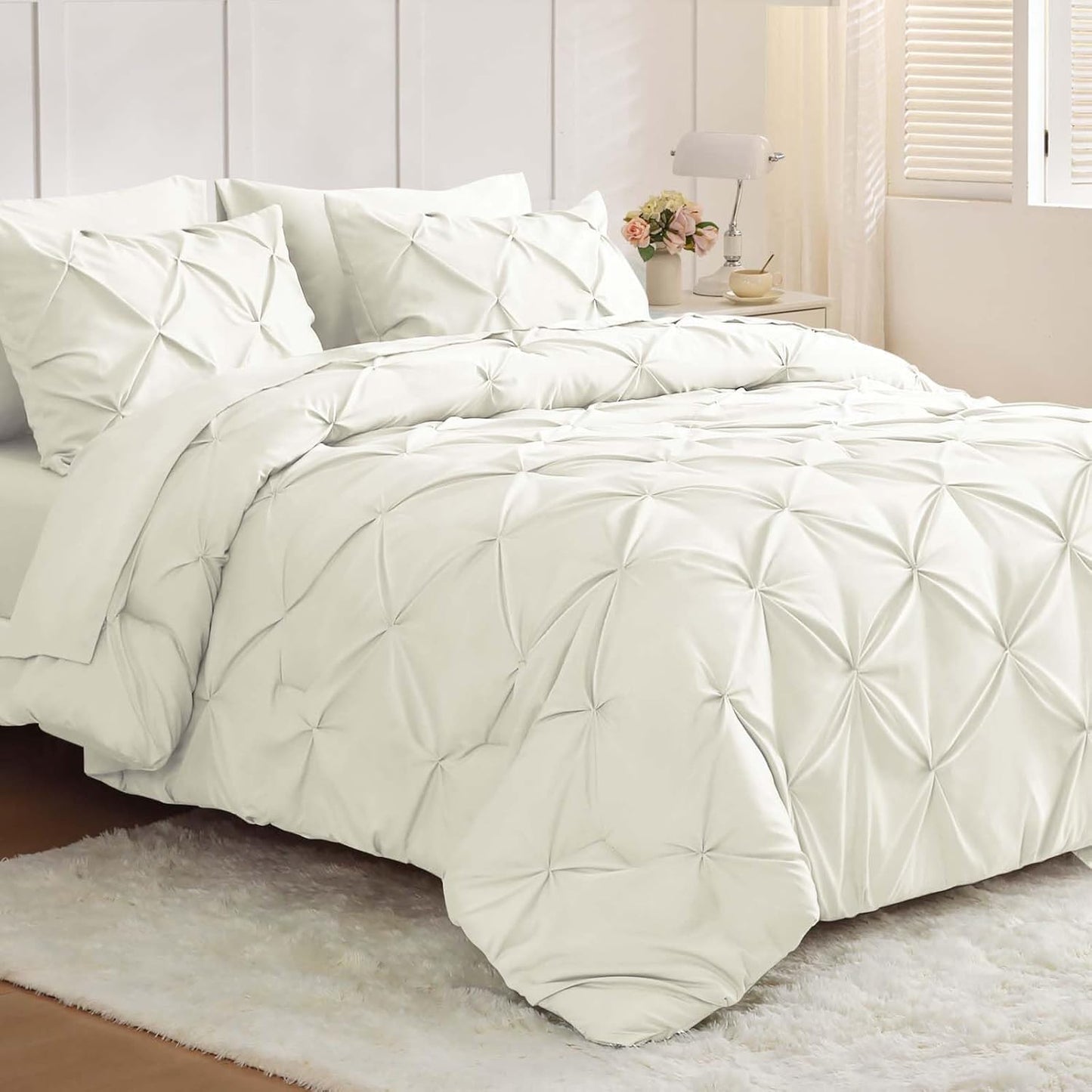 JOLLYVOGUE Full Size Comforter Sets for All Season Chic Bedding
