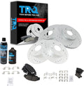 TRQ Front and Rear Performance Brake Pad & Rotor Kit - Civic 2006-11