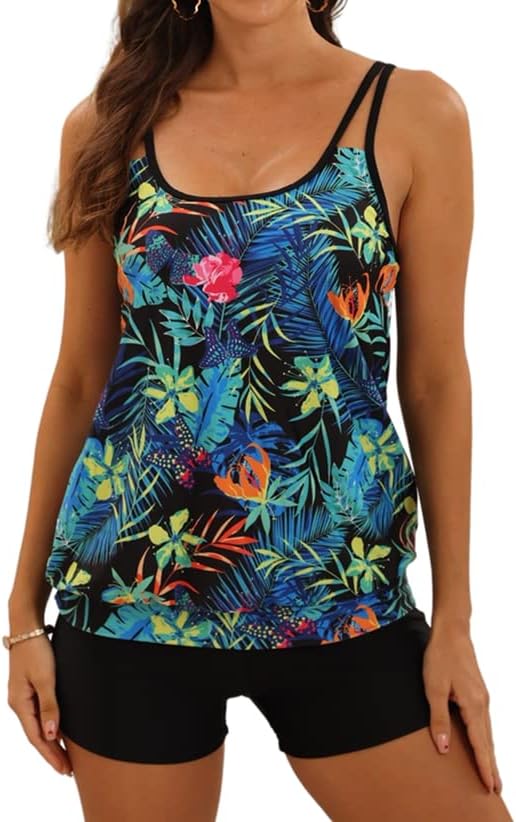 B2prity Tankini Bathing Suits for Women with Tummy Control
