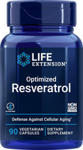Optimized Resveratrol 90 Veg Capsules - Supports Healthy Aging