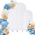 Spandex Fitted Wedding Arch Cover Set of 3 White - Smooth Stretch