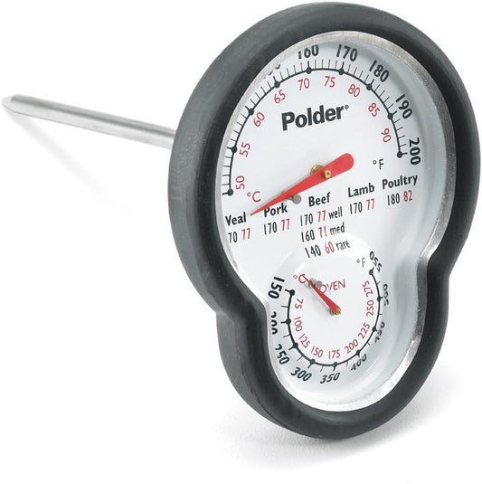 Polder Dual Oven Thermometer - Perfectly Cooked Meats