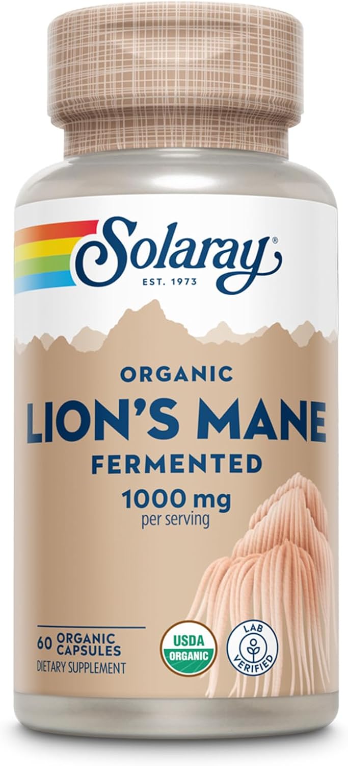 Organic Lion's Mane Supplement Capsules for Whole Body Health