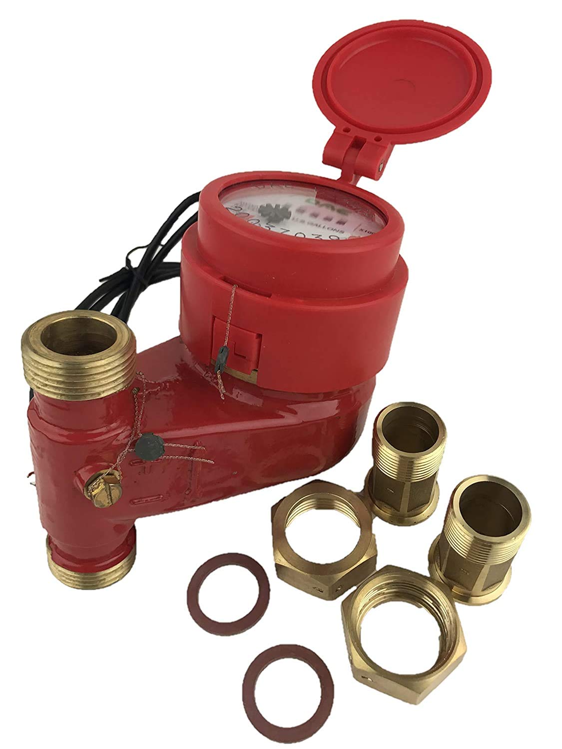 DAE V-75RP Vertical Hot Water Meter with Pulse Output Features