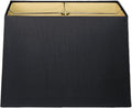 Rectangle Hardback Lamp Shade (6 x 12) x (8 x 14) x 10 - Black