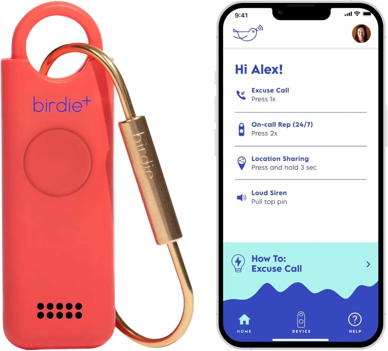 Birdie+ Smart Personal Safety Alarm for Women - Empowering Device