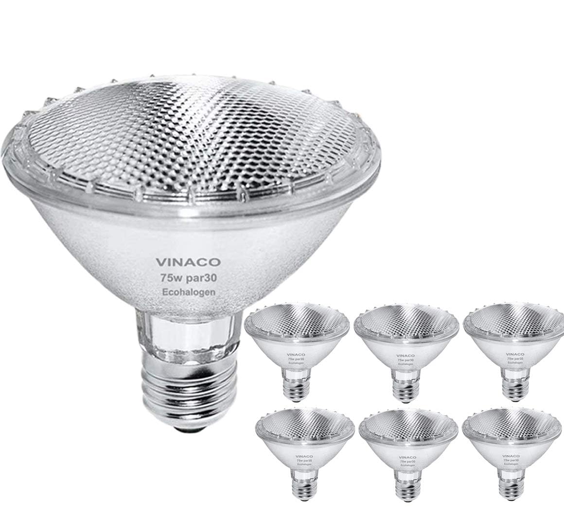 Vinaco Par30 Short Neck Light Bulbs for Dimmable Accent Lighting