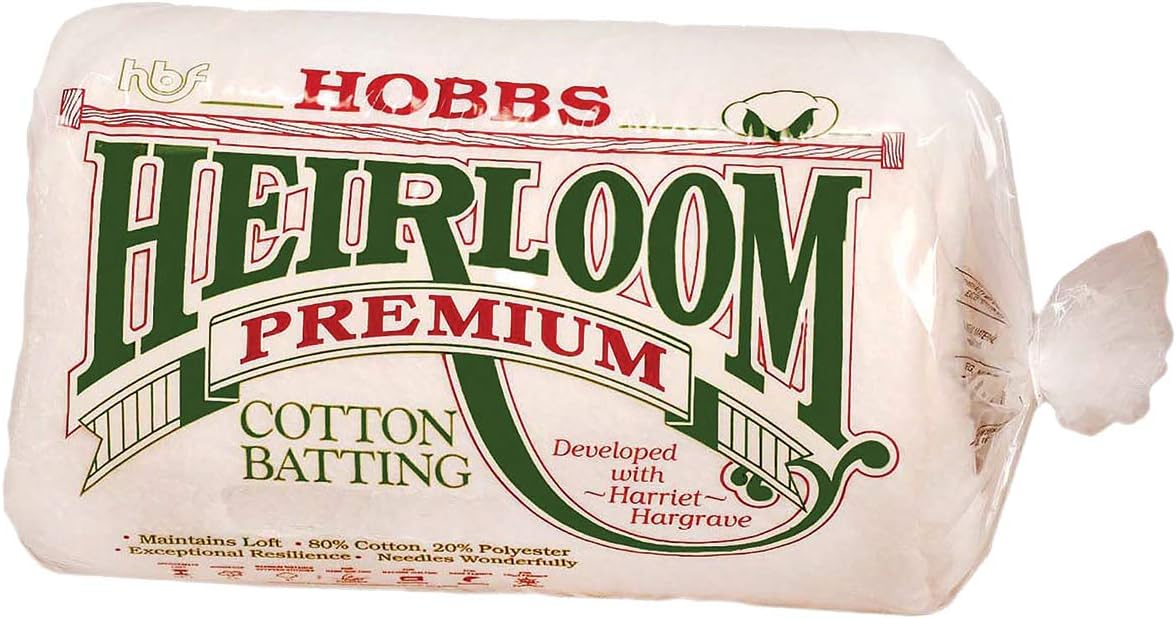 Hobbs HL81 Heirloom Full Size Cotton Batting for Quilting