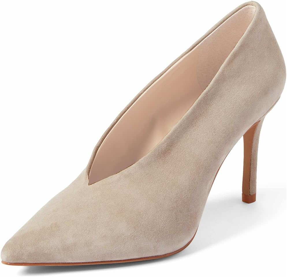 XYD Women's Fashion Suede High Heel Pumps for Elegant Style