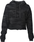 Cropped Hoodie for Women - Lightweight Raw Hem Crop Sweatshirt