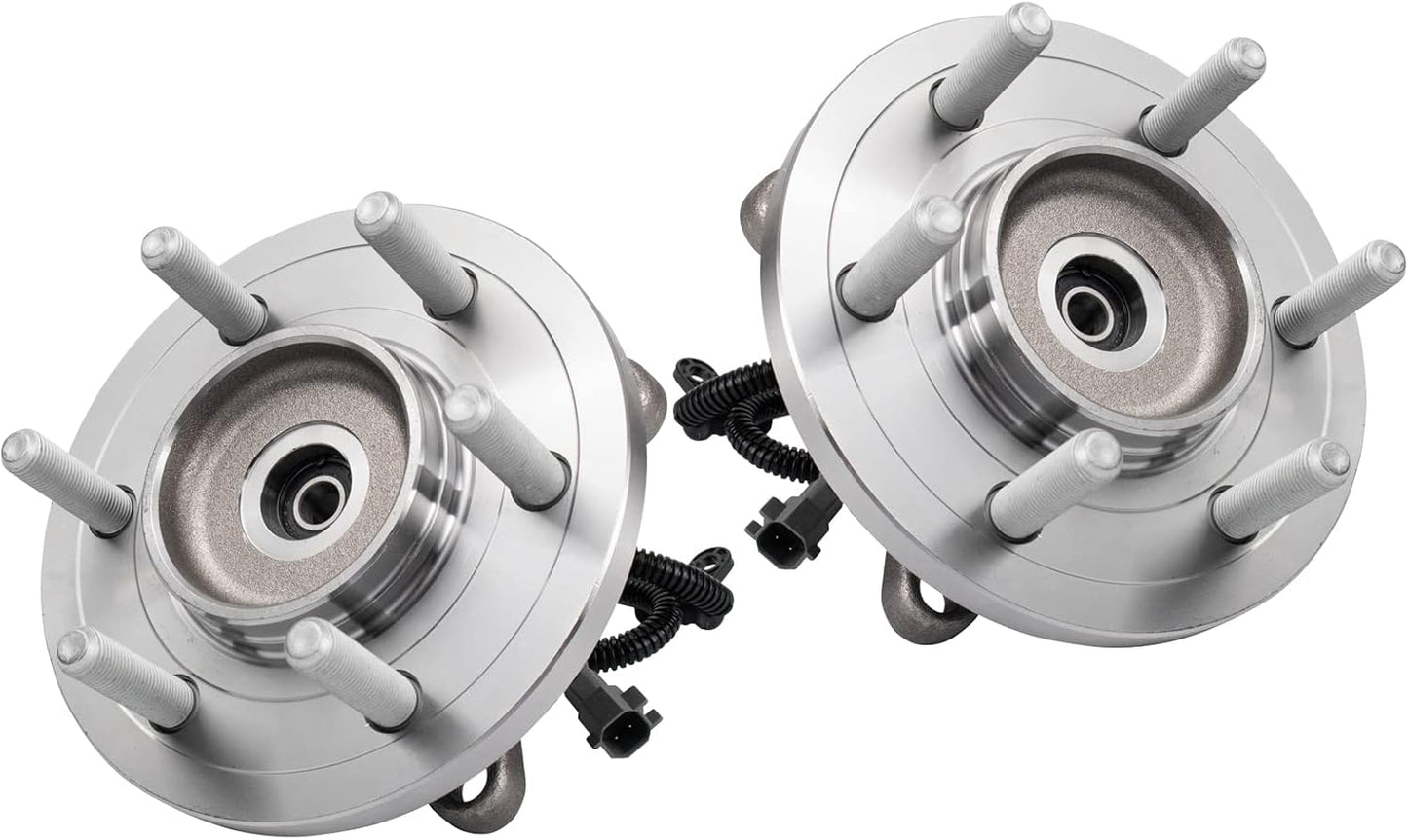 TRQ Front Wheel Bearing & Hub Assembly Set for 2017-2020 F-150