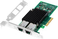 10Gb PCIe x4/x8/x16 Ethernet Network Adapter - Dual RJ45 10GBase-T