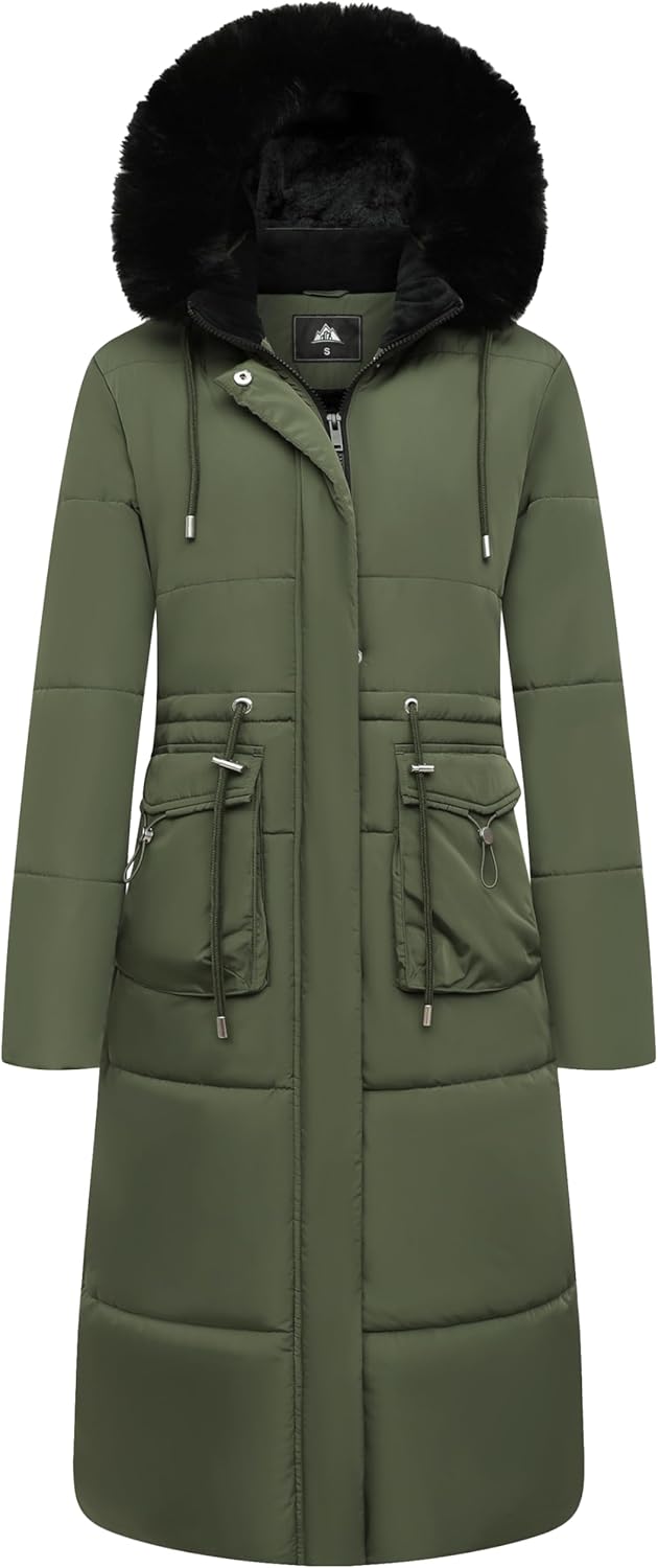 MOERDENG Women's Long Winter Puffer Coat for Ultimate Warmth