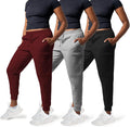 3 Pack Sweatpants Women - Fleece Joggers with Deep Pockets