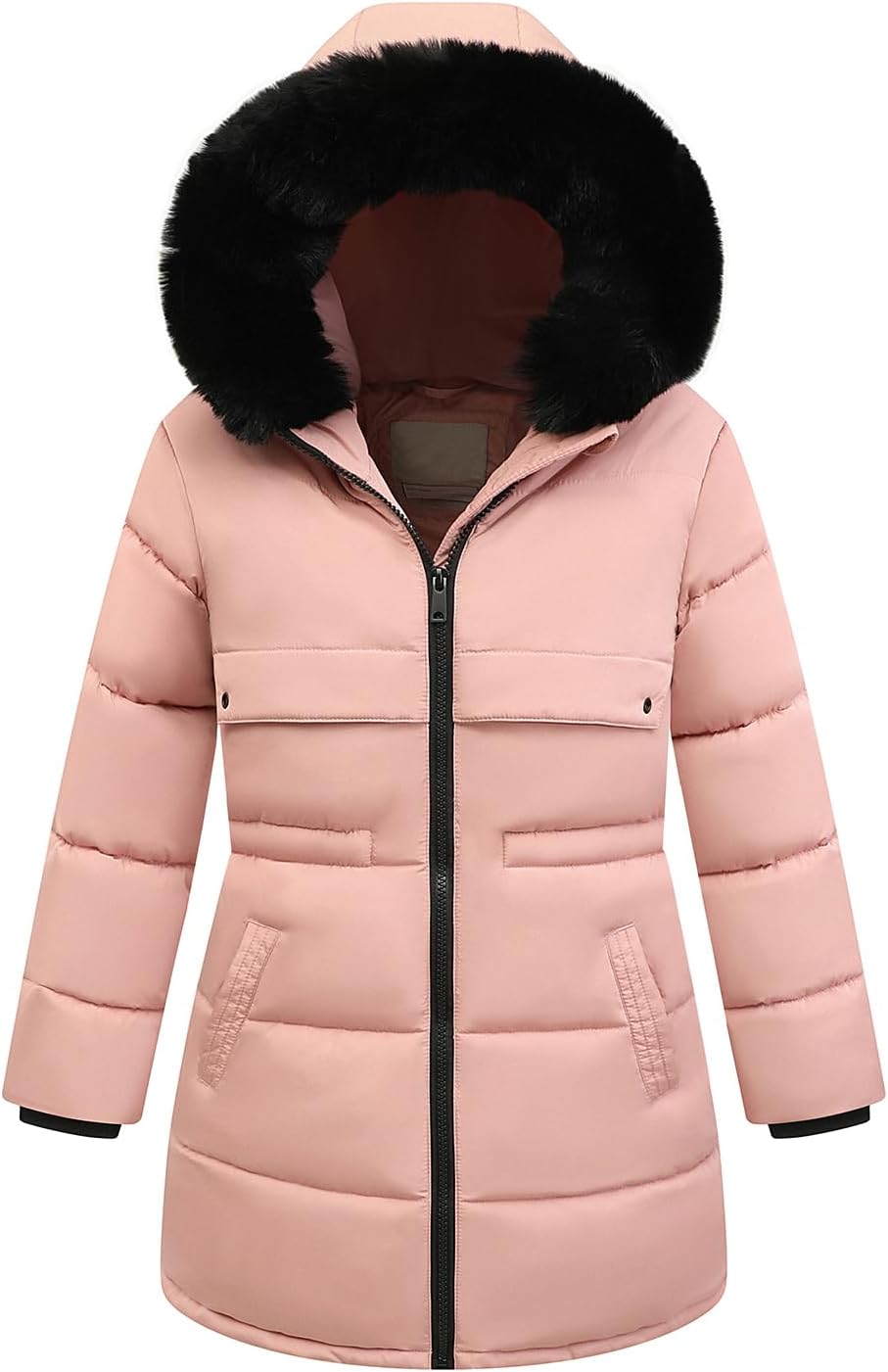 Girl's Winter Long Coat Parka Kids Warm Hooded Puffer Jacket