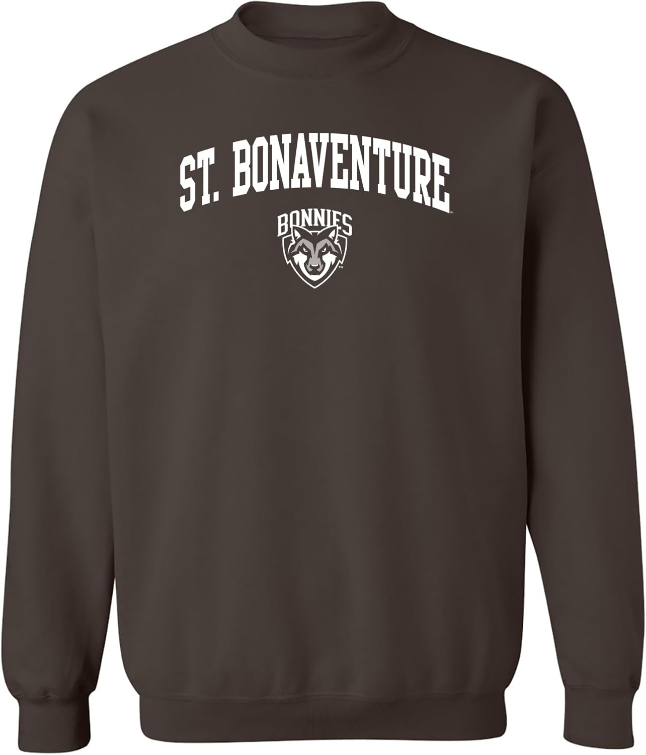 NCAA Arch Logo Team Color Crewneck Sweatshirt for All Fans