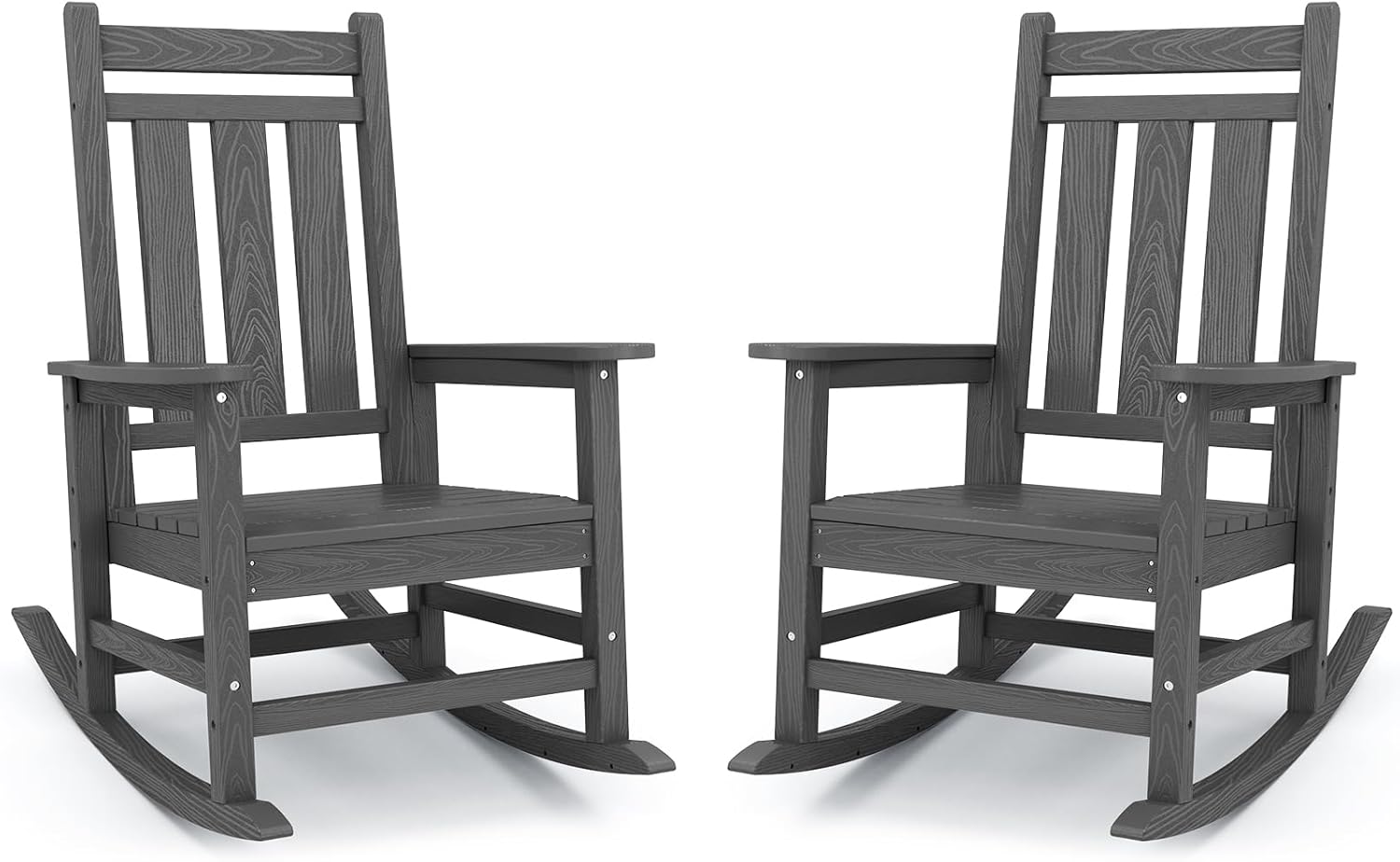 KINGYES Oversized Outdoor Rocking Chair Set for Relaxation