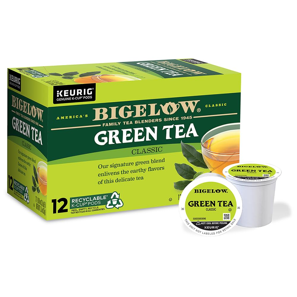 Bigelow Tea Green Tea K-Cup Pods for a Refreshing Experience