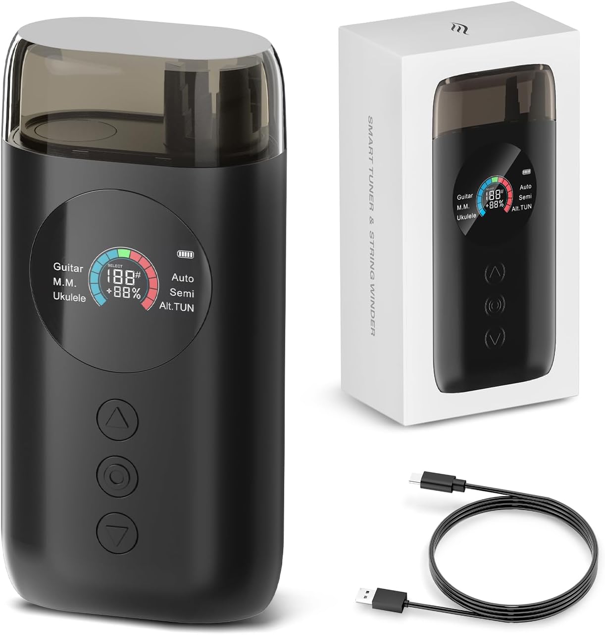 Enya Smart Automatic Guitar Tuner with Metronome & Winder