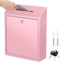 Pink Wall Mounted Donation Cash Box 15 x 12 x 4 in - Lockable
