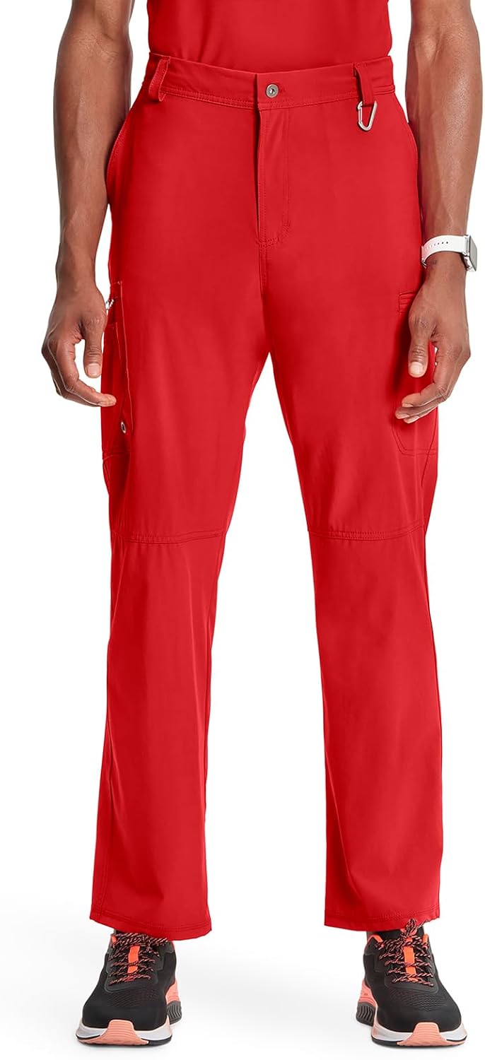 Cherokee Men's Scrub Pants with 6 Pockets and Tapered Leg
