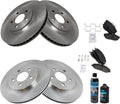TRQ Front and Rear Brake Pad & Rotor Kit - Direct Fit Replacement OE