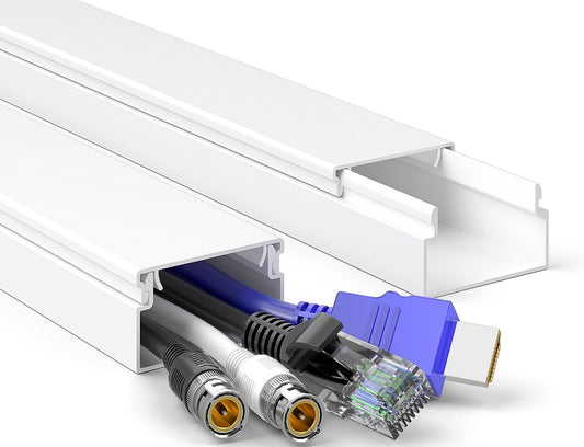Delamu Large Cable Hider | Stylish Wire Covers for TV | Paintable Cord Management
