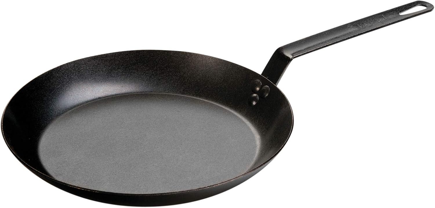 Lodge Pre-Seasoned Carbon Steel Skillet for Versatile Cooking