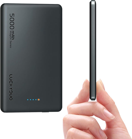 LUCKYDUO Slim Magnetic 5,000mAh Power Bank - 20W Fast Charge