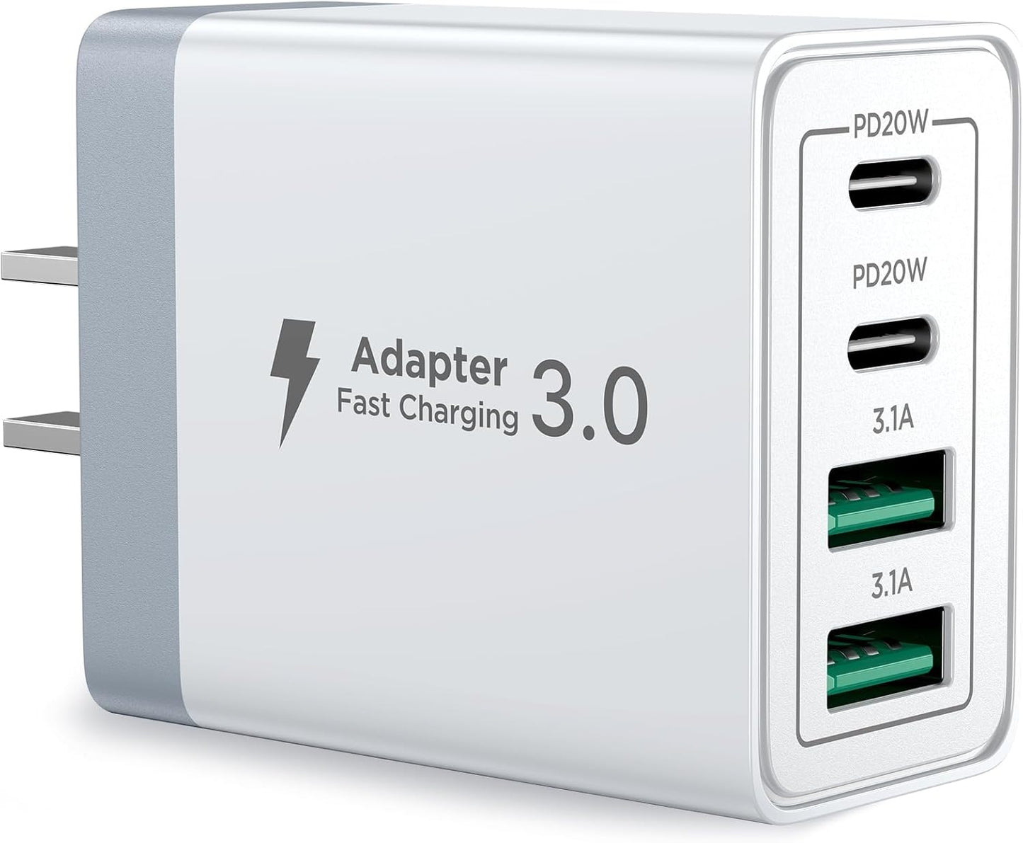 Aioneus 40W Fast Charger: Dual Port PD+QC for Quick Charging