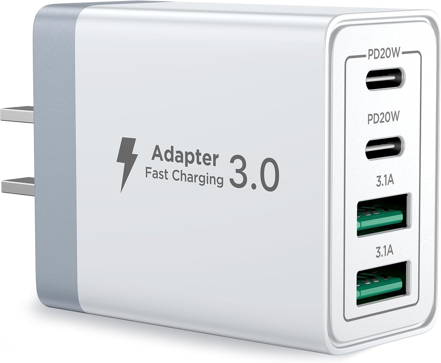 Aioneus 40W Fast Charger: Dual Port PD+QC for Quick Charging
