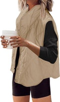SENSERISE Womens Puffer Vest Quilted Oversized Lightweight Vest