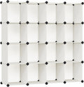 Cube Storage Organizer Set of 16 - Modular Cream White Storage