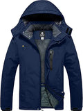 GEMYSE Men's Mountain Waterproof Ski Snow Jacket - Fleece Lined Warmth