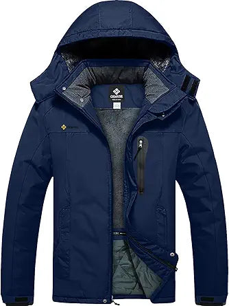 GEMYSE Men's Mountain Waterproof Ski Snow Jacket for Winter Fun