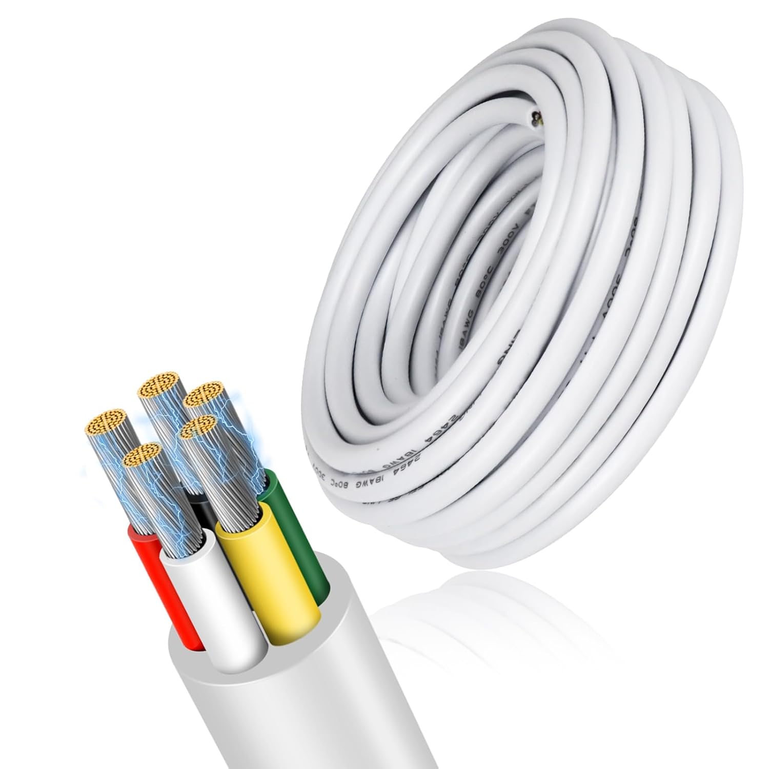 18 Gauge 5 Conductor Electrical Wire for Versatile Applications