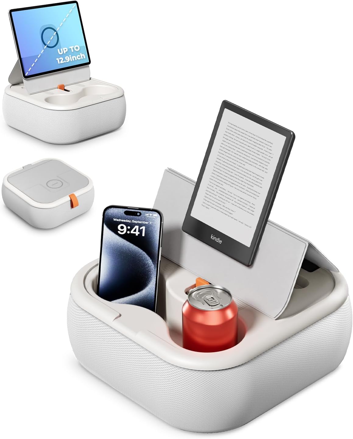 Viozon Tablet Stand Pillow for 4-13in Devices with Cozy Fabric