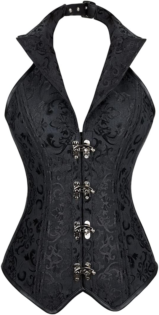 Gothic Steampunk Corset Bustier for Stunning Hourglass Figure