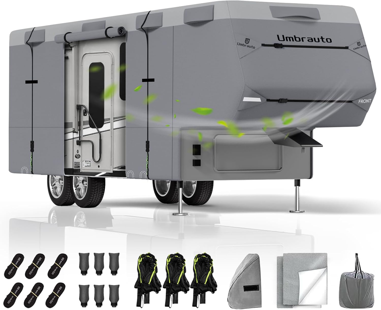 Umbrauto 5th Wheel RV Cover Extra-Thick Windproof Protection