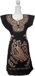 Authentic Mexican Embroidered Dress - Colorful Handcrafted Huipil